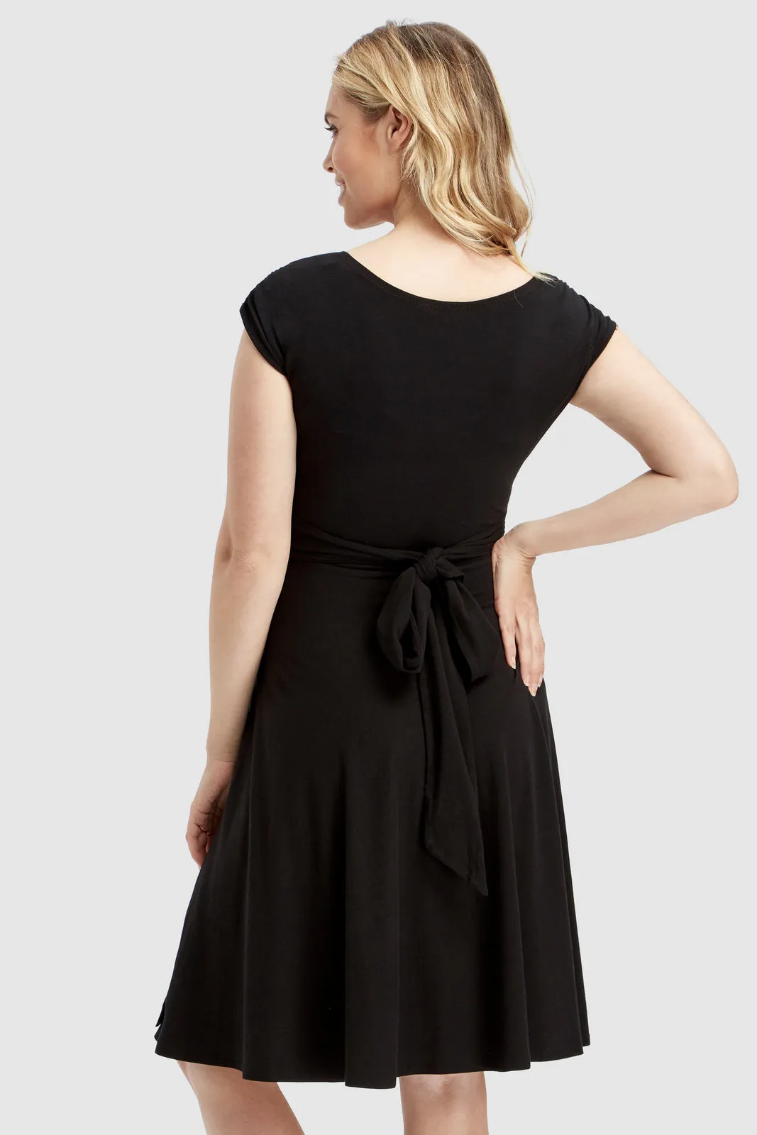 Maternity Wrap Dress - Black