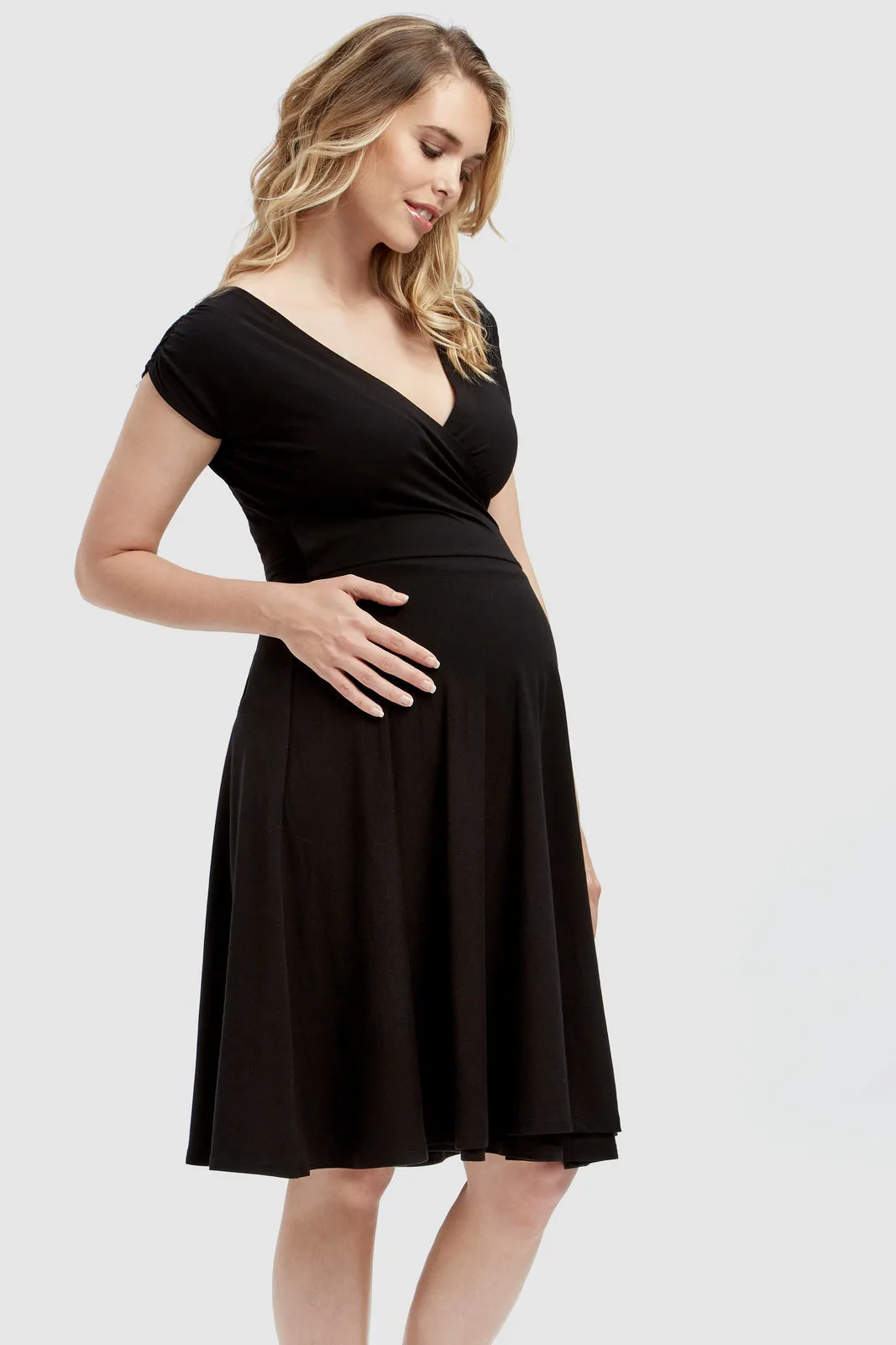 Maternity Wrap Dress - Black