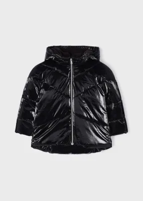 Mayoral 4487 046 - Black Metallic Coat