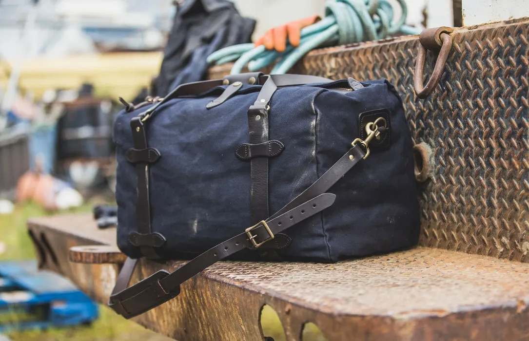 Medium Duffle in Rugged Twill - Navy