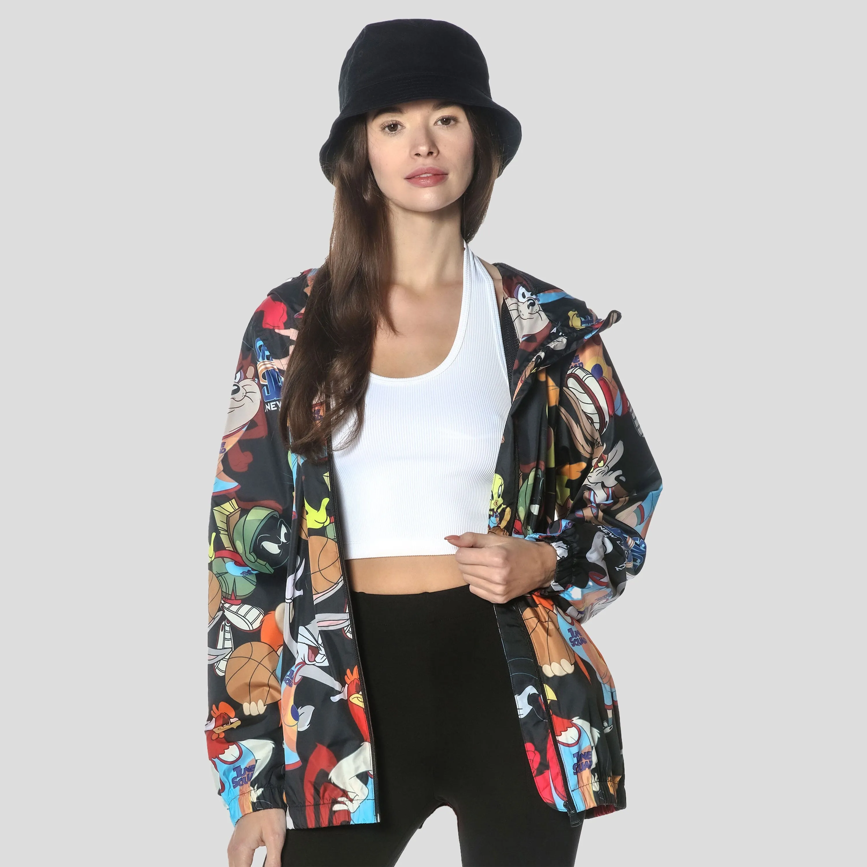 Members Only Women's Mash Print Windbreaker Jacket