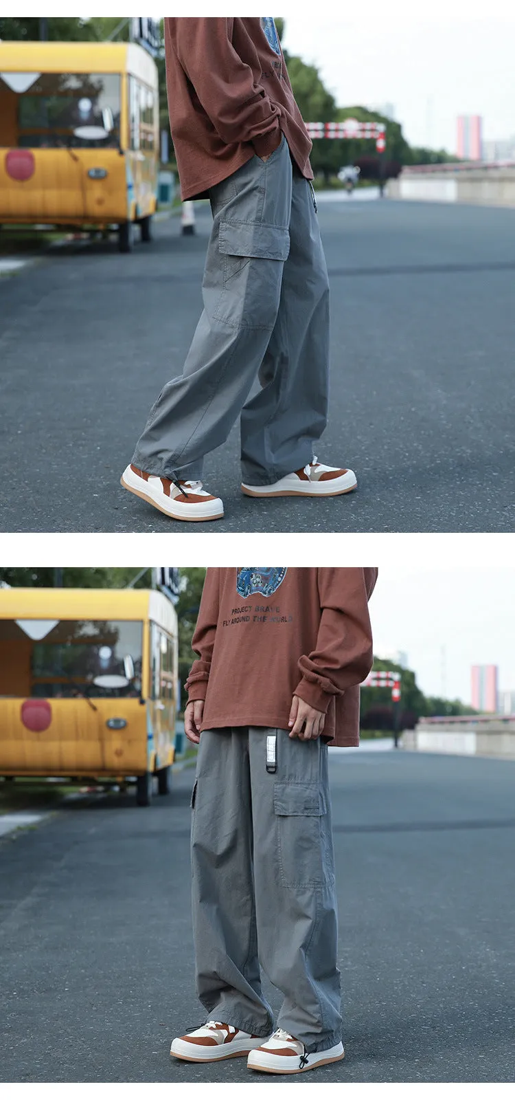 Men's Summer American Retro Loose Casual Pants