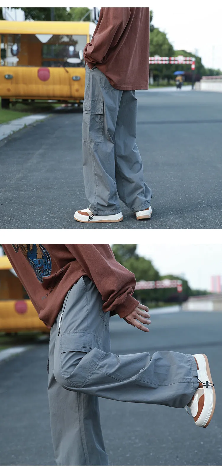 Men's Summer American Retro Loose Casual Pants