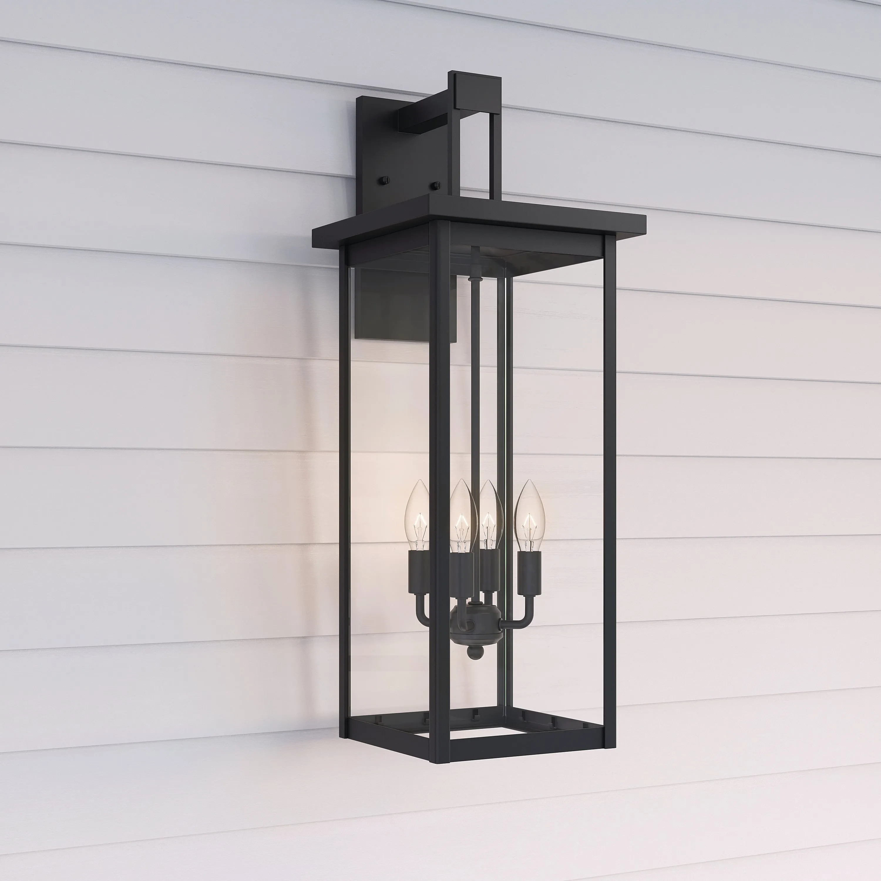 Millennium Lighting  4 Light Outdoor 27" Wall Sconce, Barkeley Collection