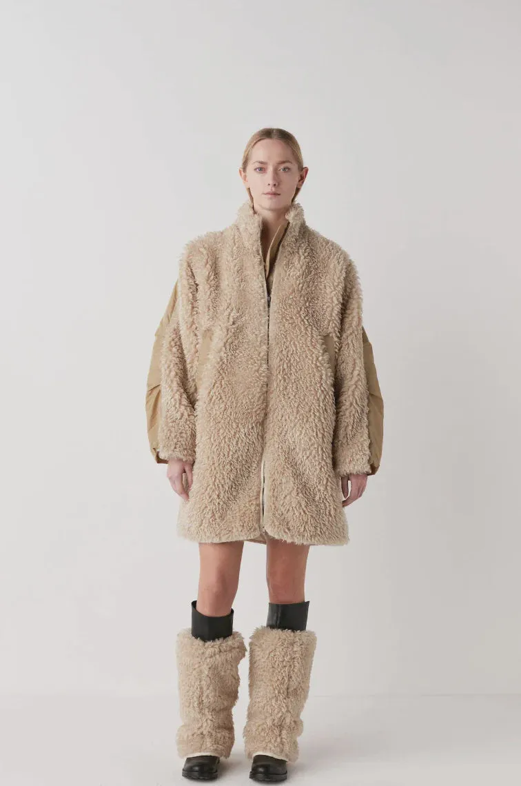 MILLY COAT - LIGHT SAND