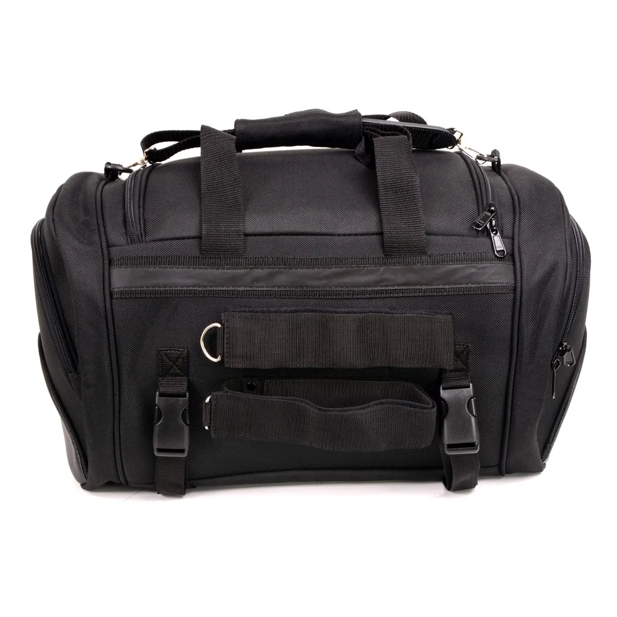 Milwaukee Leather MP8117 Large Black Textile Motorcycle Duffle Style Roll Bag