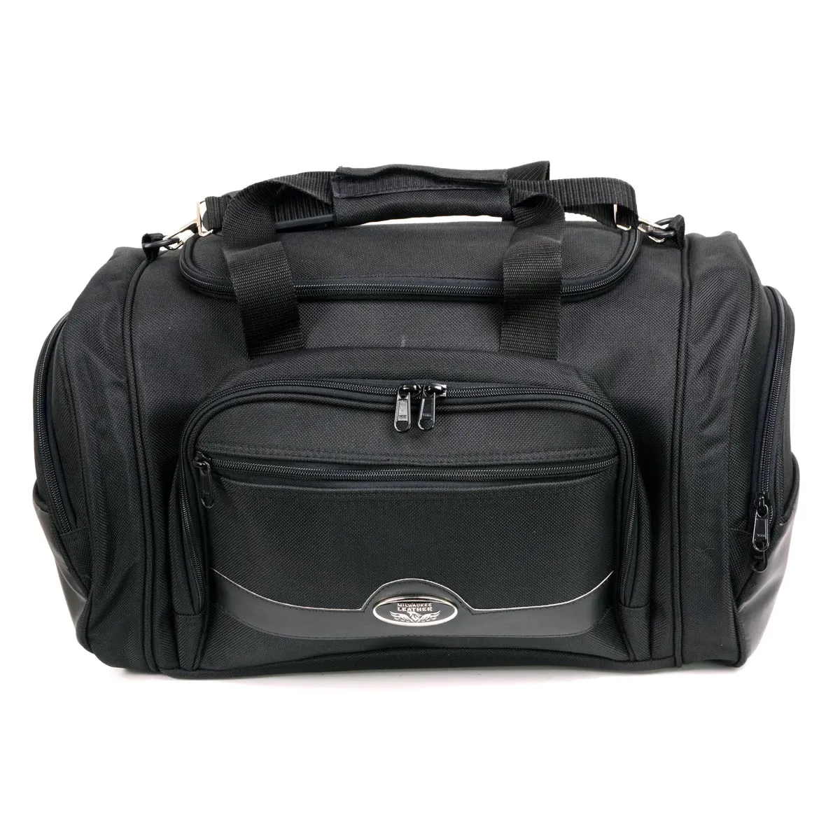 Milwaukee Leather MP8117 Large Black Textile Motorcycle Duffle Style