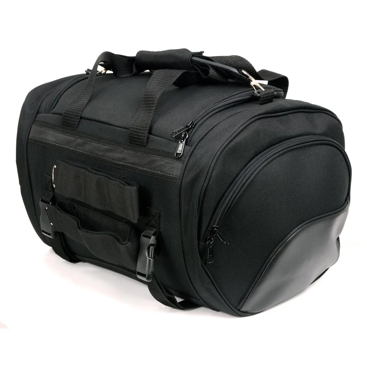 Milwaukee Leather MP8117 Large Black Textile Motorcycle Duffle Style