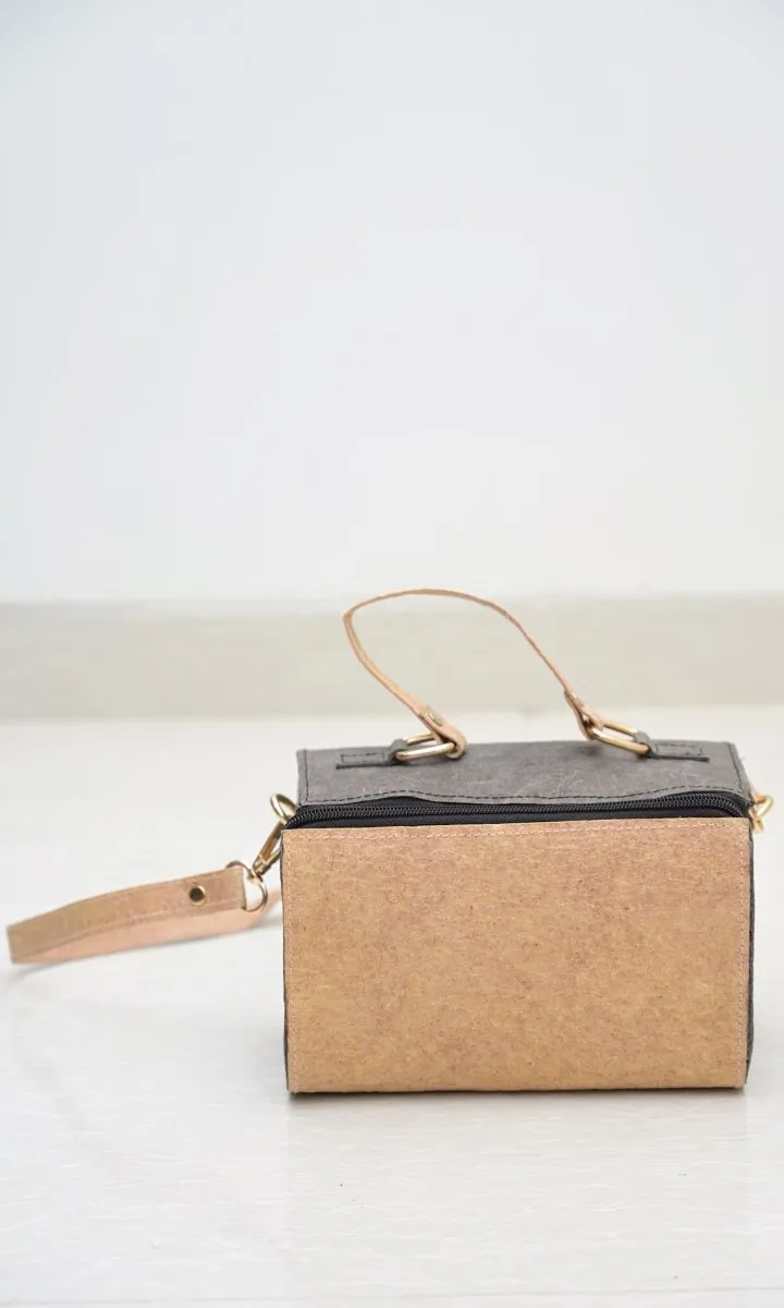 Mini Natural Duffle | Made with Coconut Leather