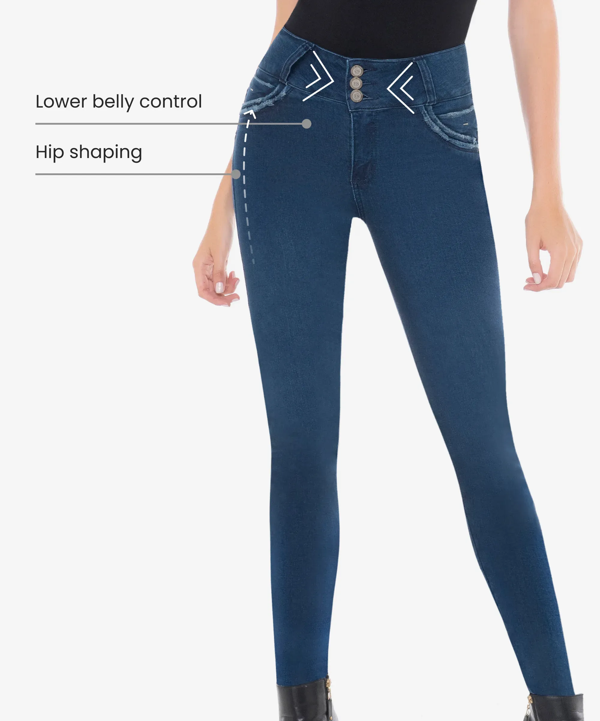 Mix Pack - 3 Push Up Jeans in styles 2128-2119-2122