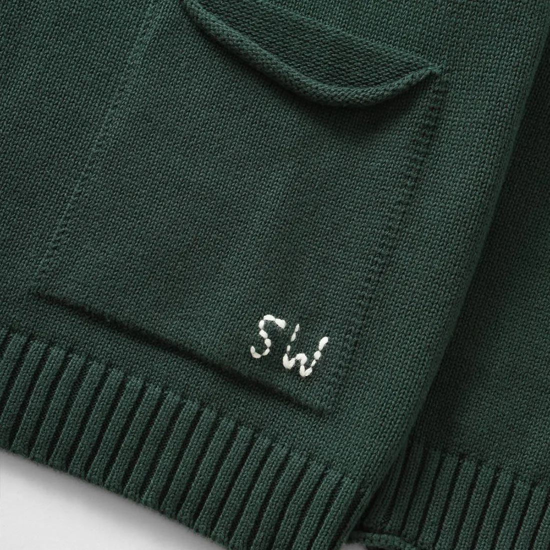 Mock Smock Sweater - Forest