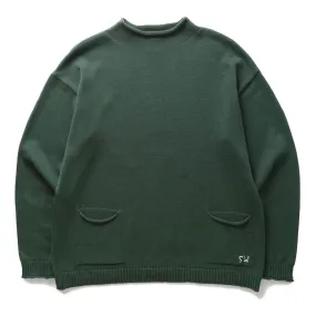 Mock Smock Sweater - Forest