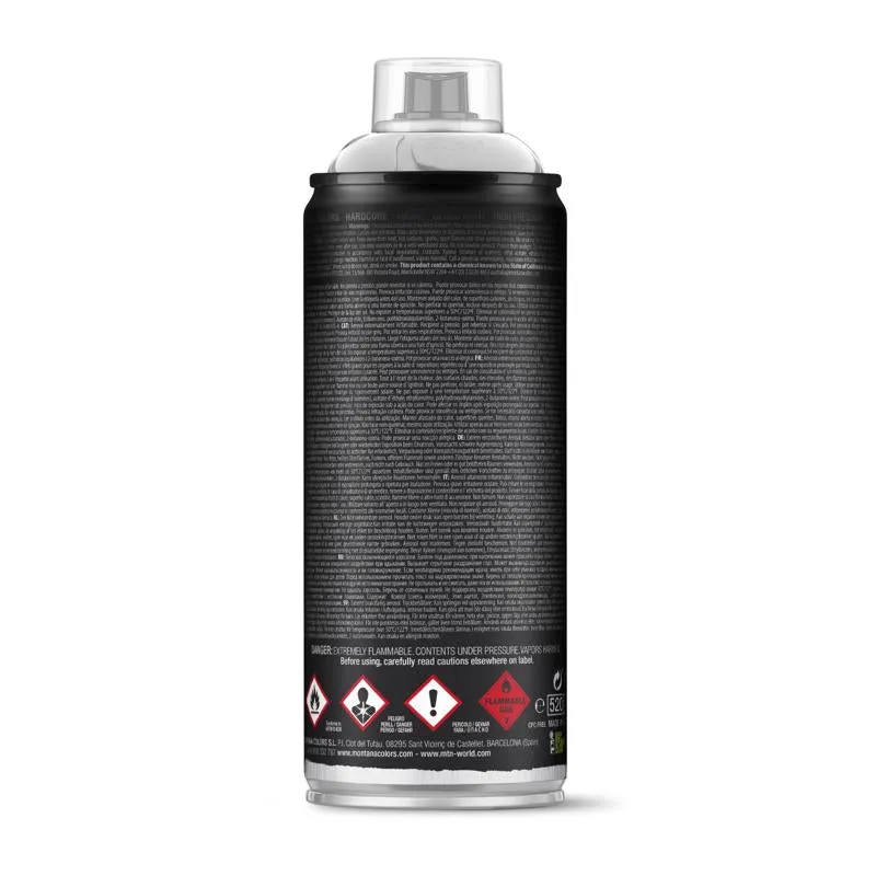 Montana Hardcore Metallic Silver Chrome Spray Paint 400 ml