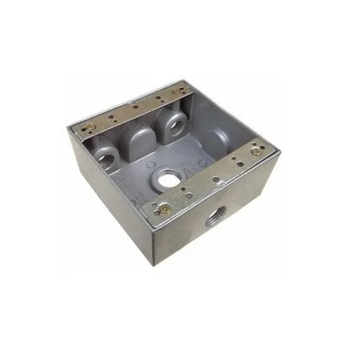 Morris Products 36230 WP 2 Gang Box 4-1/2 inch Holes