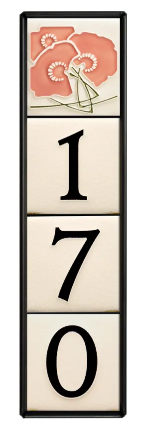 Motawi 4x4 House Number Frame