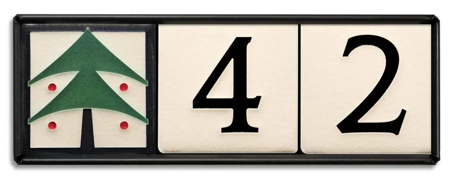 Motawi 4x4 House Number Frame