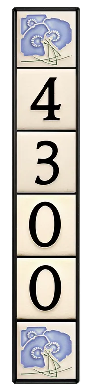 Motawi 4x4 House Number Frame