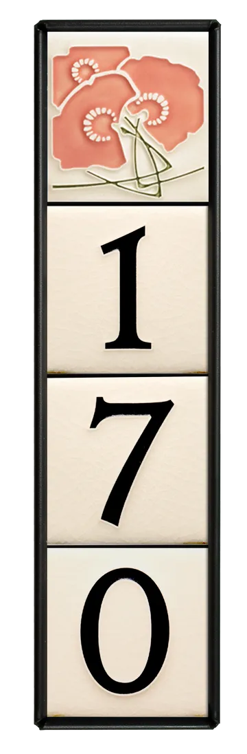 Motawi 4x4 House Number Frame