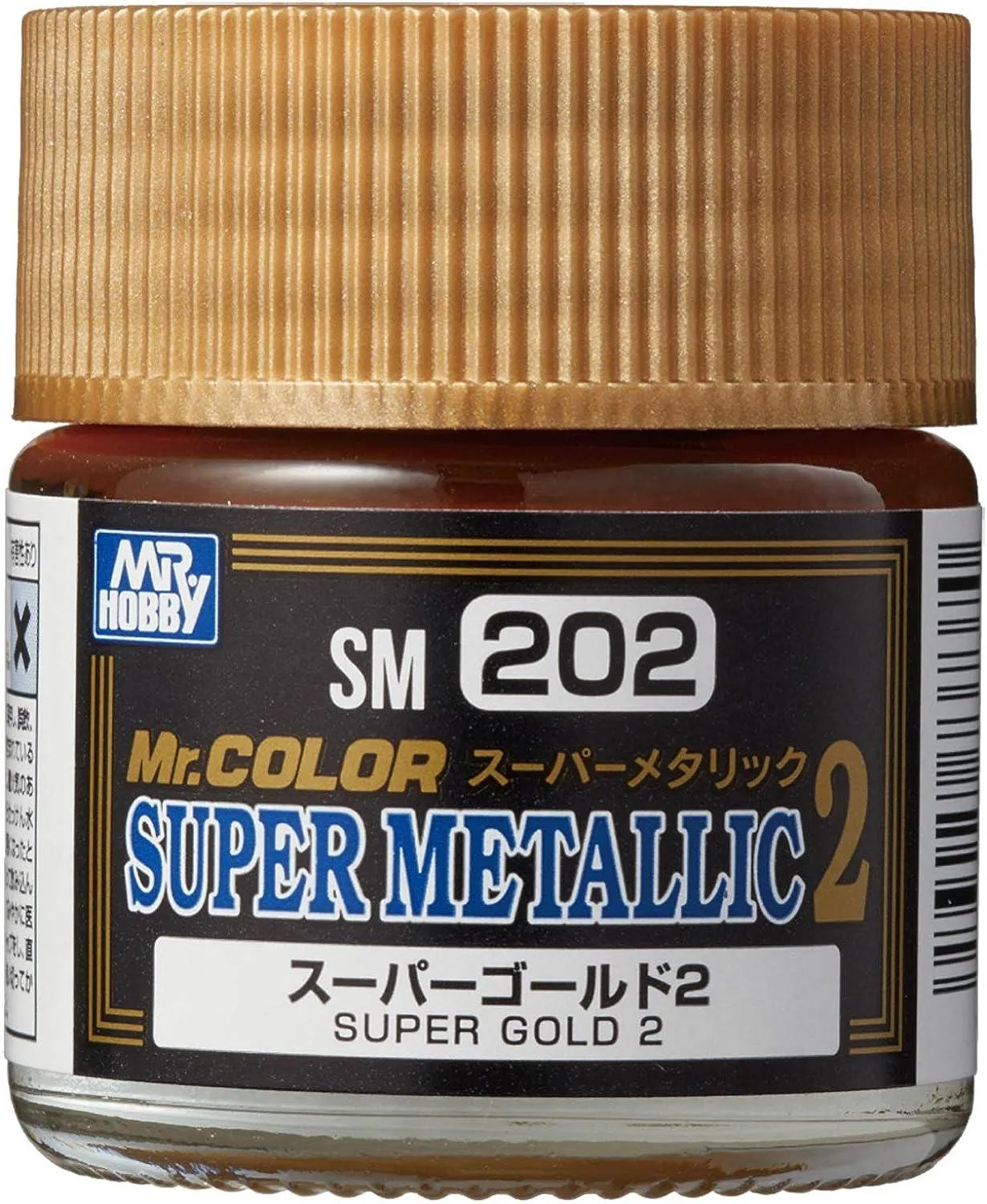 Mr. Hobby SM202 Mr. Color Super Metallic Gold 2 Lacquer Paint 10ml