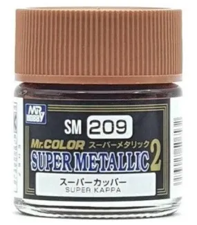 Mr. Hobby SM209 Mr. Color Super Metallic 2 Super Copper/Kappa Lacquer Paint 10ml