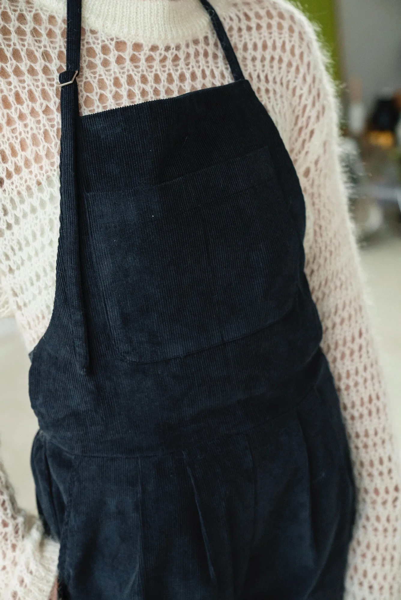 NAVY CORDUROY OVERALL *LAST 2*