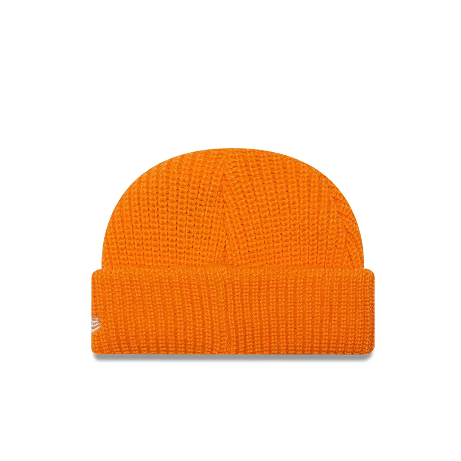 New Era Ribbed Skully Knit Orange Beanie Hat