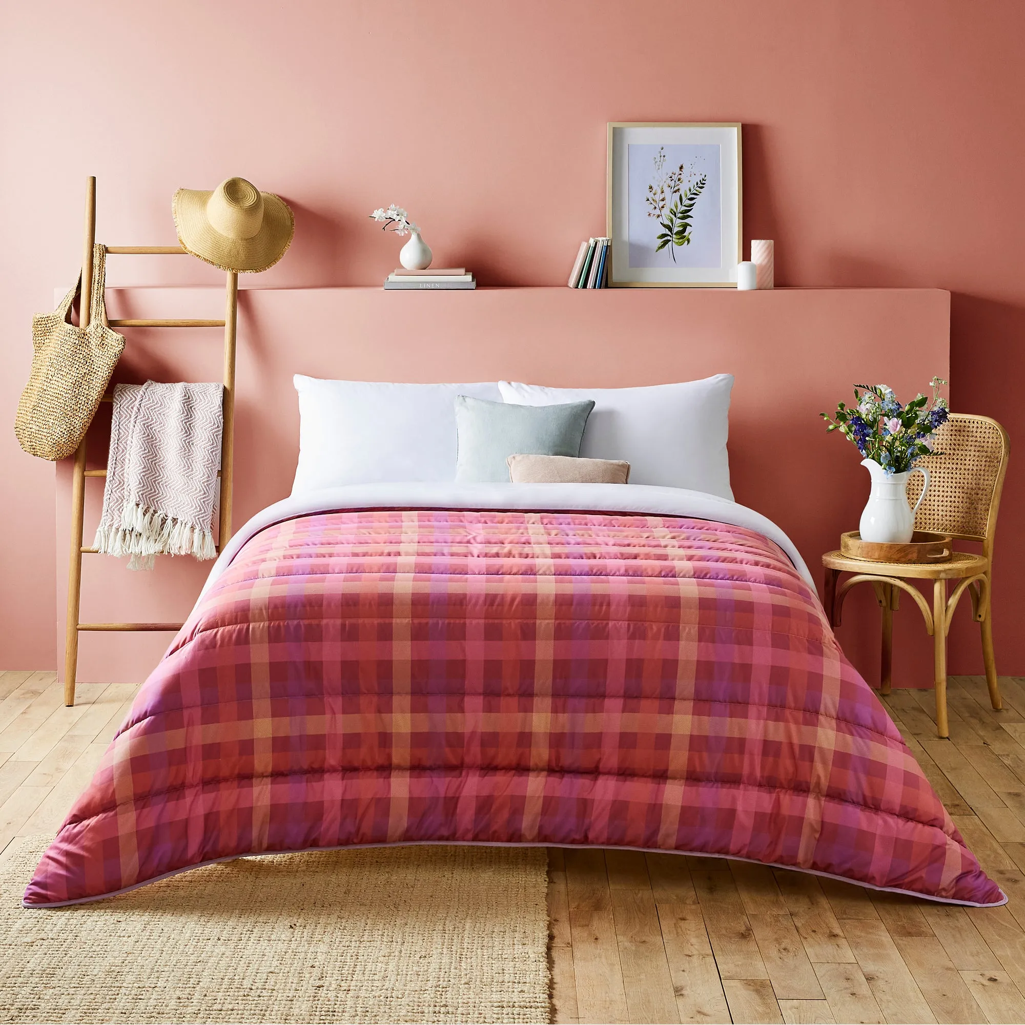 Night Lark® Spring Gingham Coverless Duvet