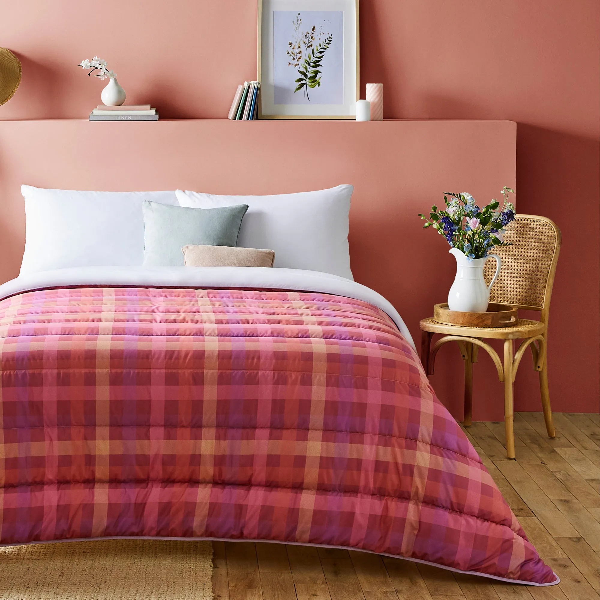 Night Lark® Spring Gingham Coverless Duvet