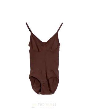 NOEAU  - Spaghetti Straps Brown Briefs Bodysuit