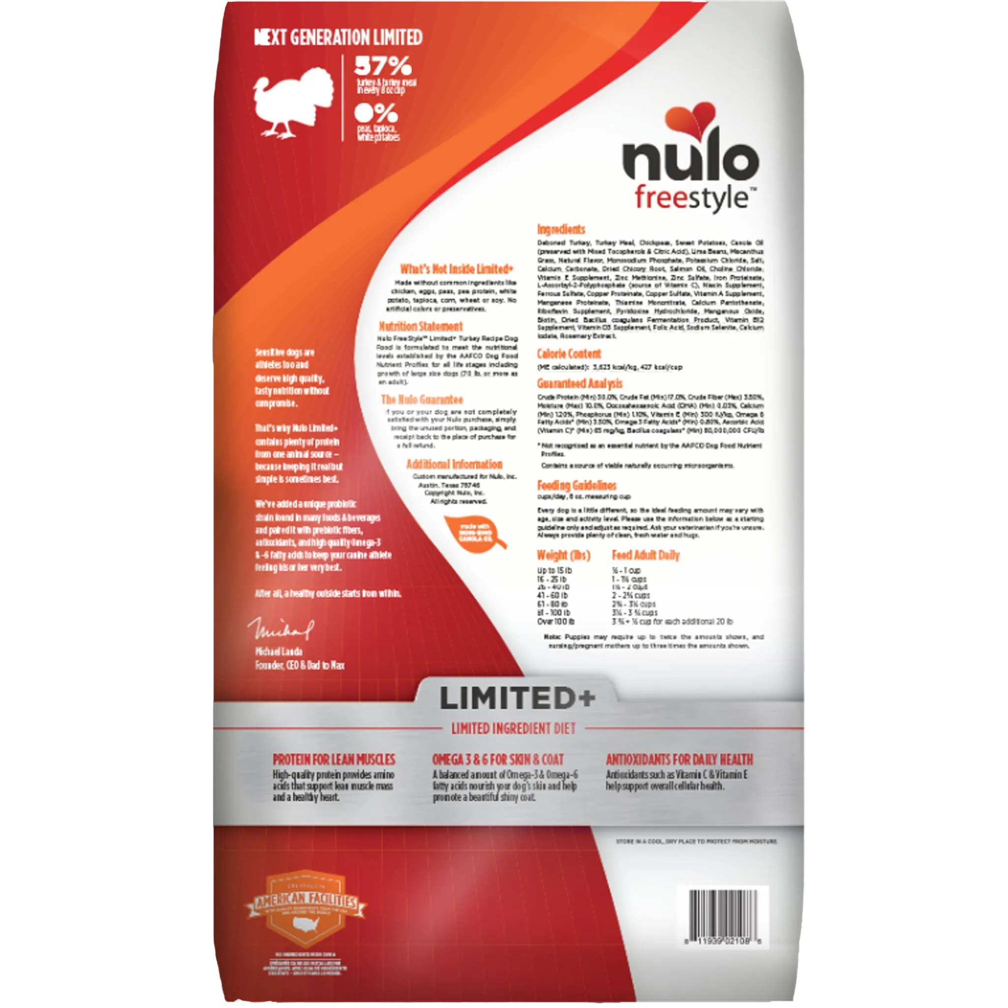 Nulo FreeStyle Limited  Turkey Puppy & Adult Dog Food