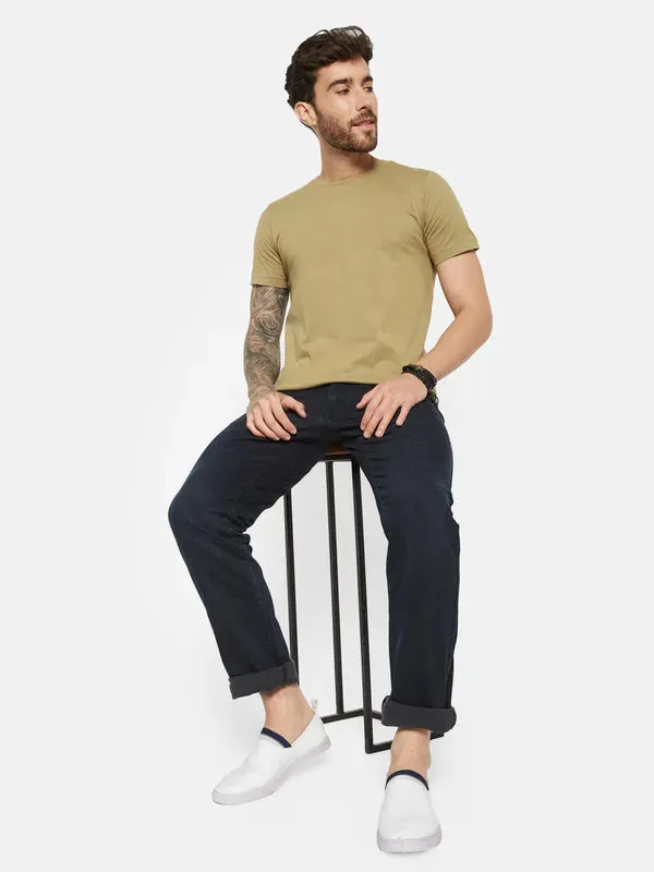 Octave Men Straight Fit Clean Look No Fade Jeans