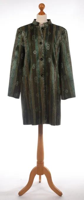 Olsen Evening Coat Jade and Umber Colour UK 18