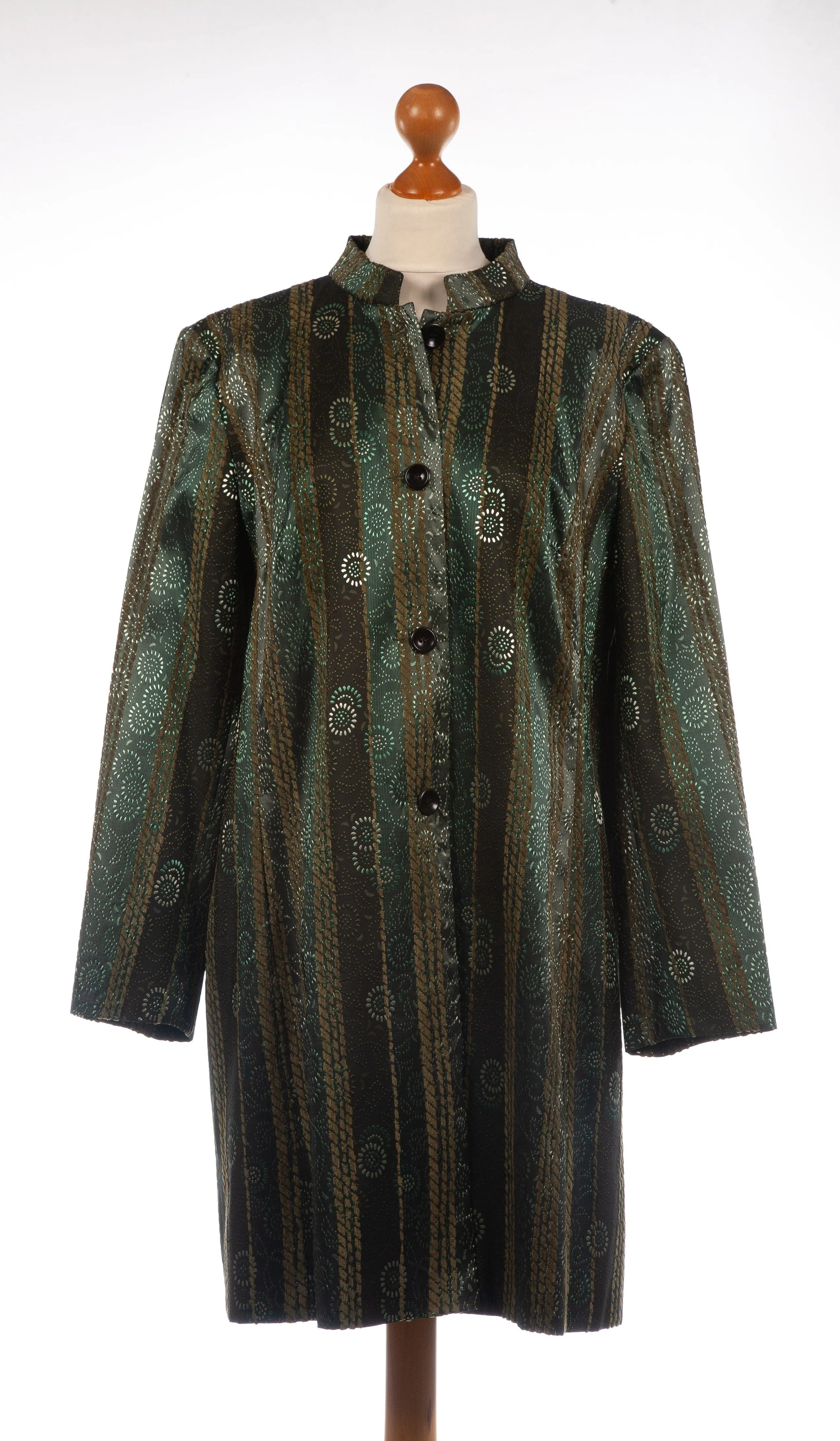 Olsen Evening Coat Jade and Umber Colour UK 18