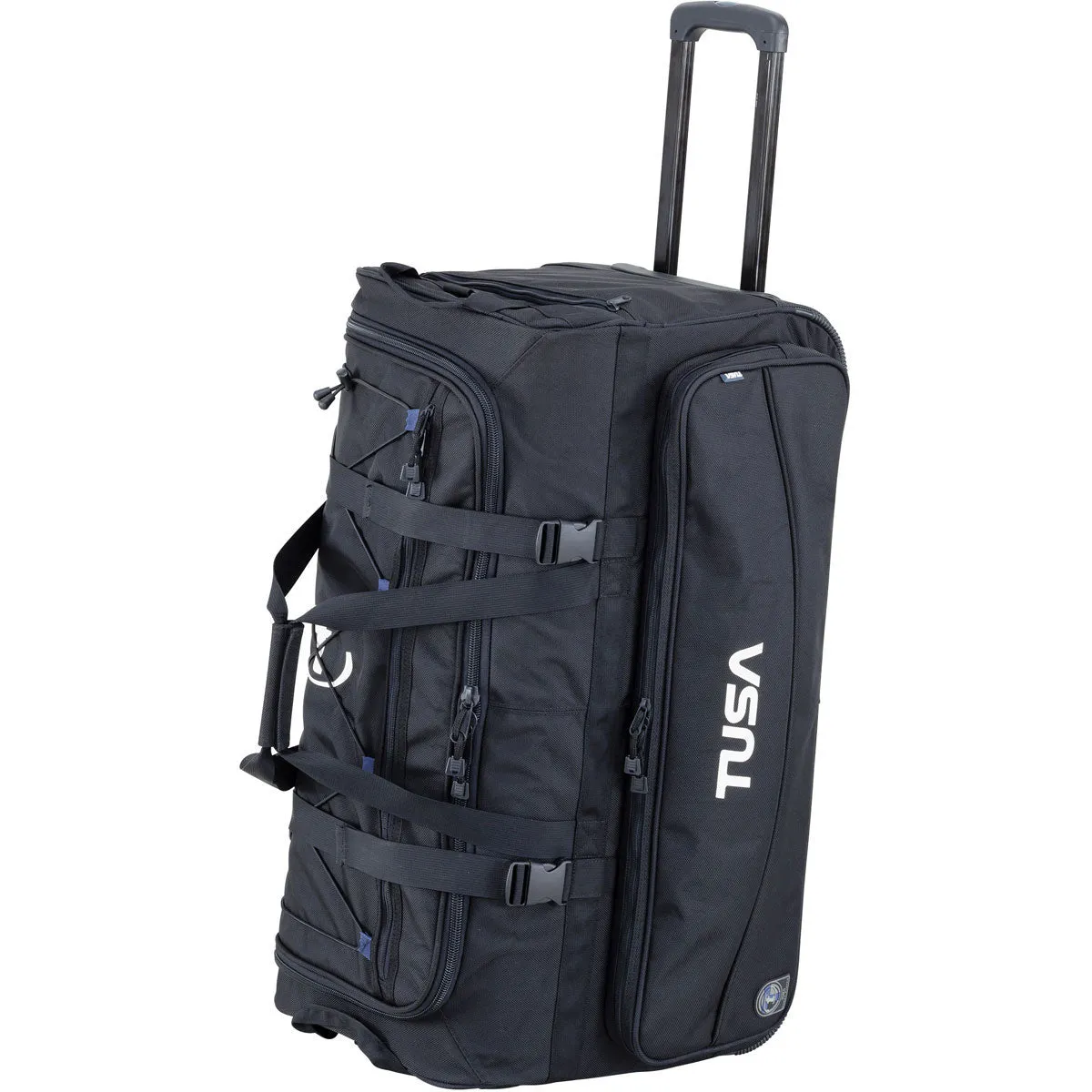 Open Box TUSA - Dive Gear Roller Duffle Bag in Black