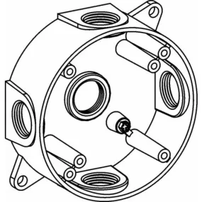 Orbit RB50-5 Weatherproof Round FS Box 1/2" KO