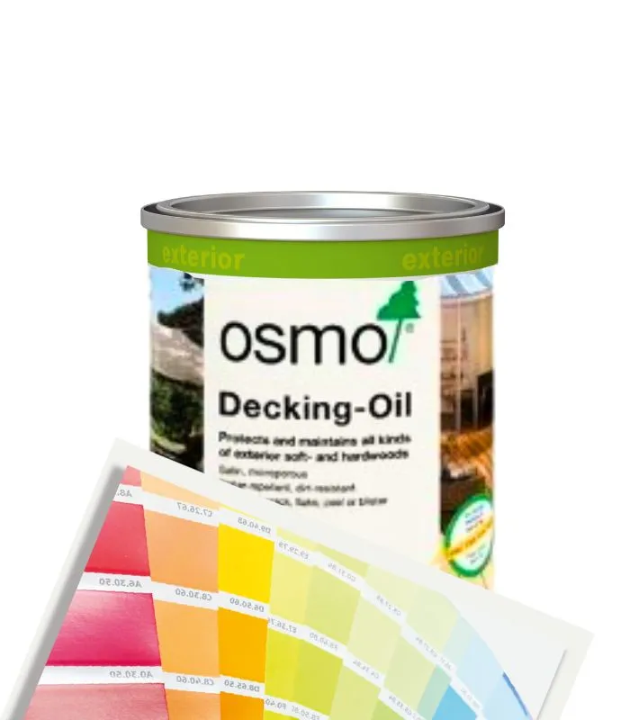 Osmo Decking Oil Satin - Tinted Colour Match