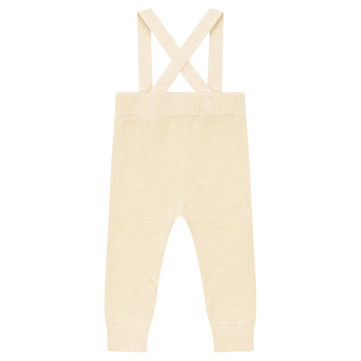 Overall cream suspenders by Mann