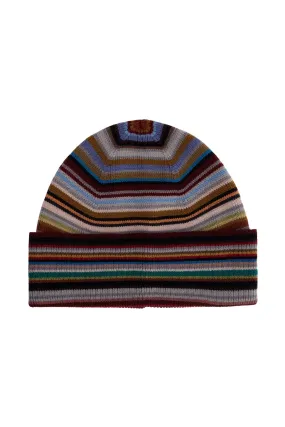 Paul Smith Signature Stripe Virgin Wool Beanie Hat