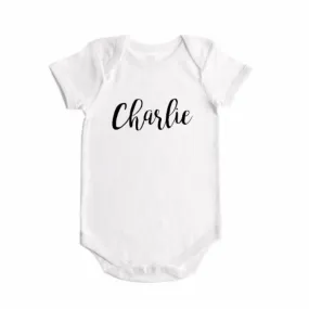 Personalized Name Bodysuit - WHITE