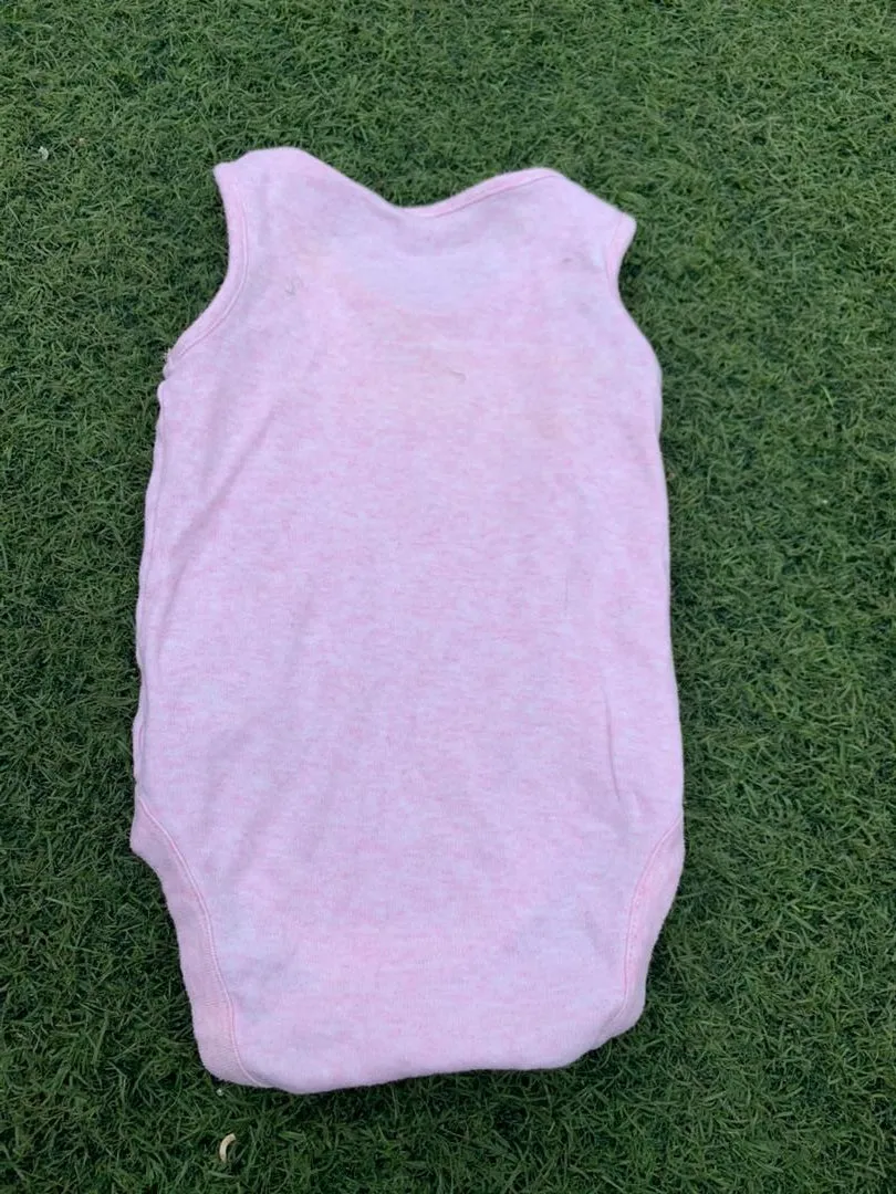 Pink baby bodysuit size 3-8months