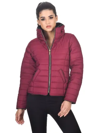 Plum Puffer Jacket