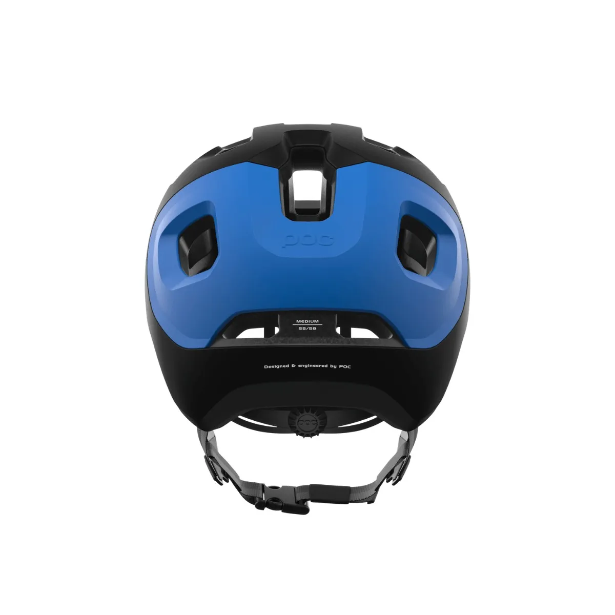 POC Axion Helmet Black Electric Blue Metallic Matte