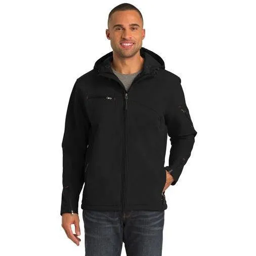 Port Authority® Textured Hooded Soft Shell Jacket