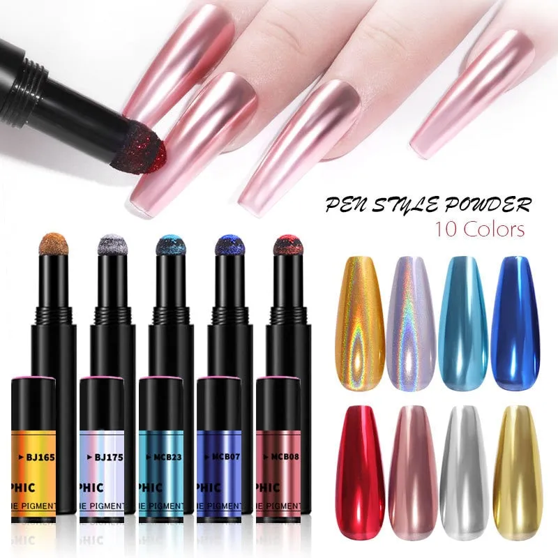 Professional Nail Art - Magic Chrome Pigment Pens