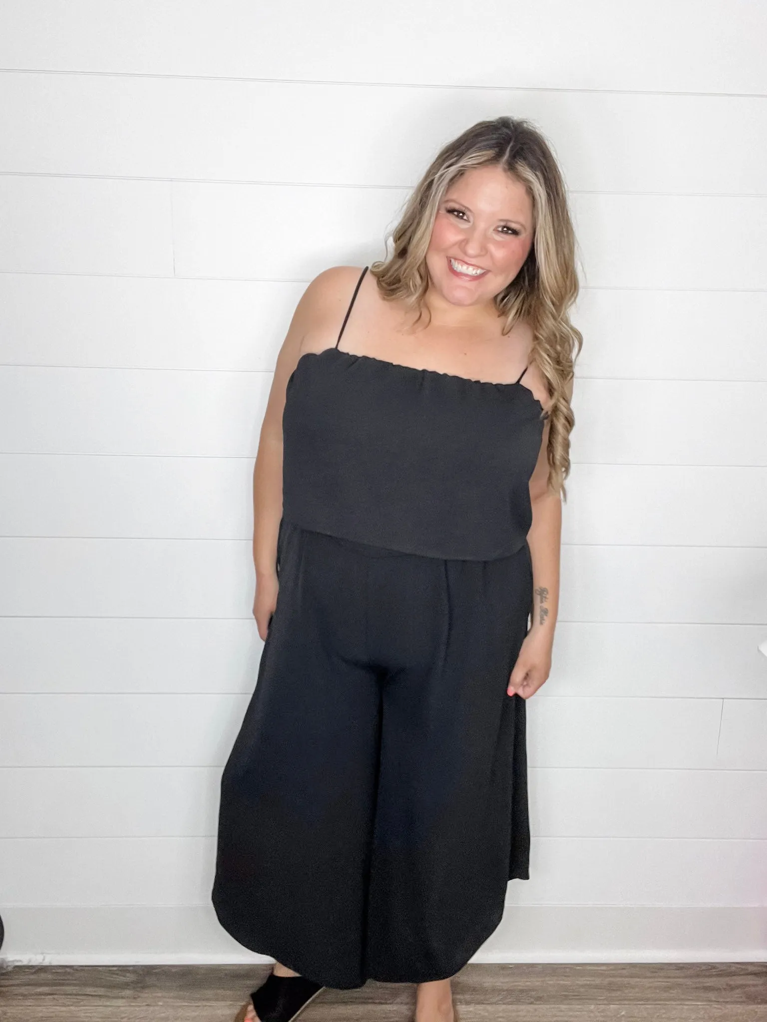 "Jaunt" Wide Leg Overall Jumpsuit