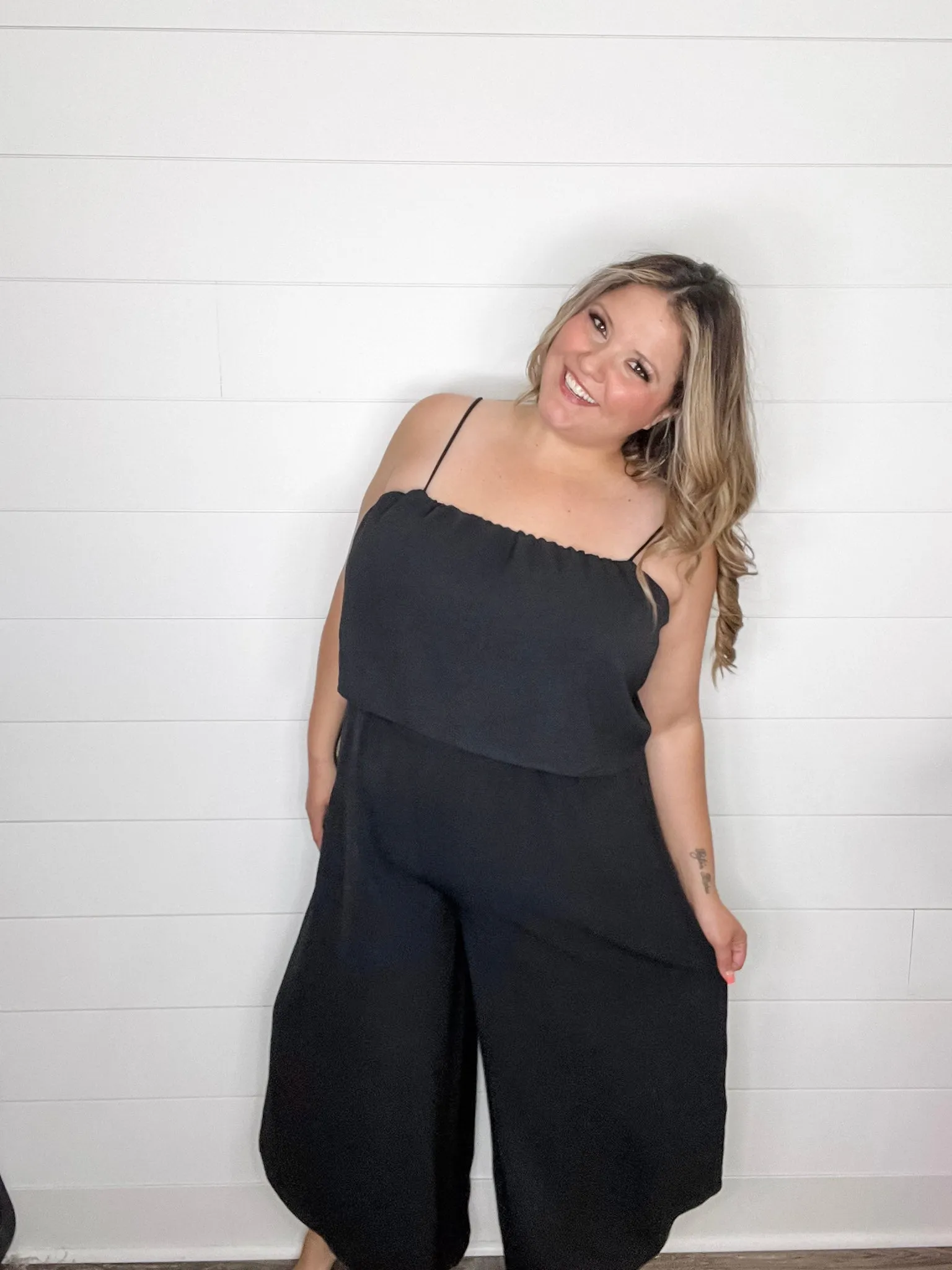 "Jaunt" Wide Leg Overall Jumpsuit