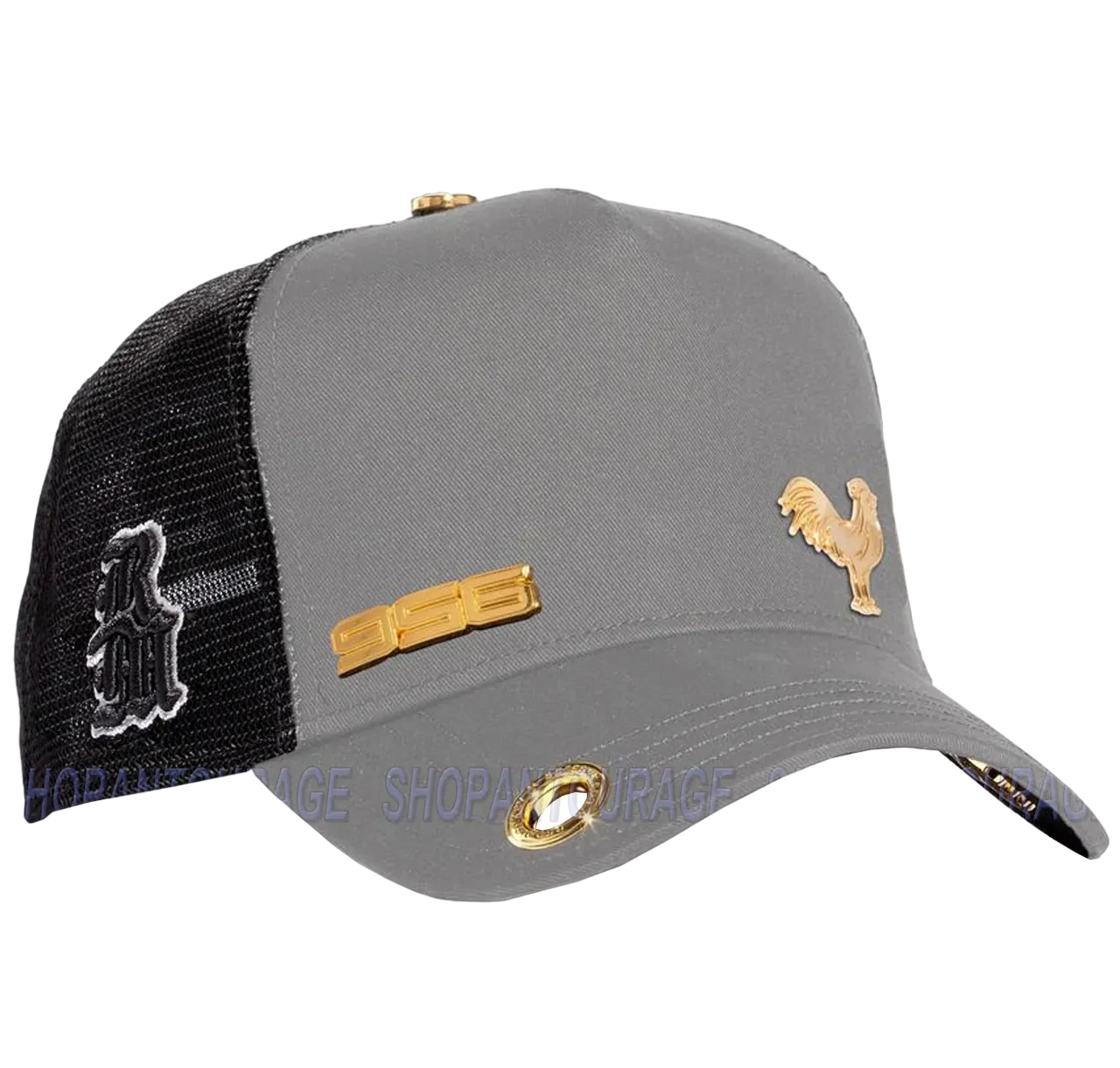 Red Monkey Men's Rooster Grey 956 Edition New Limited Unisex Trucker Cap