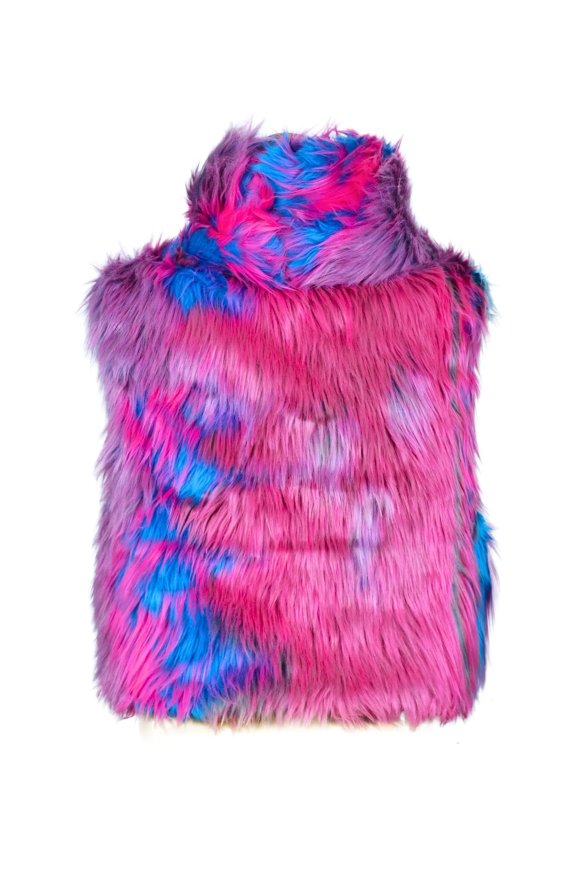 Reversible Candy Flip Fur Vest