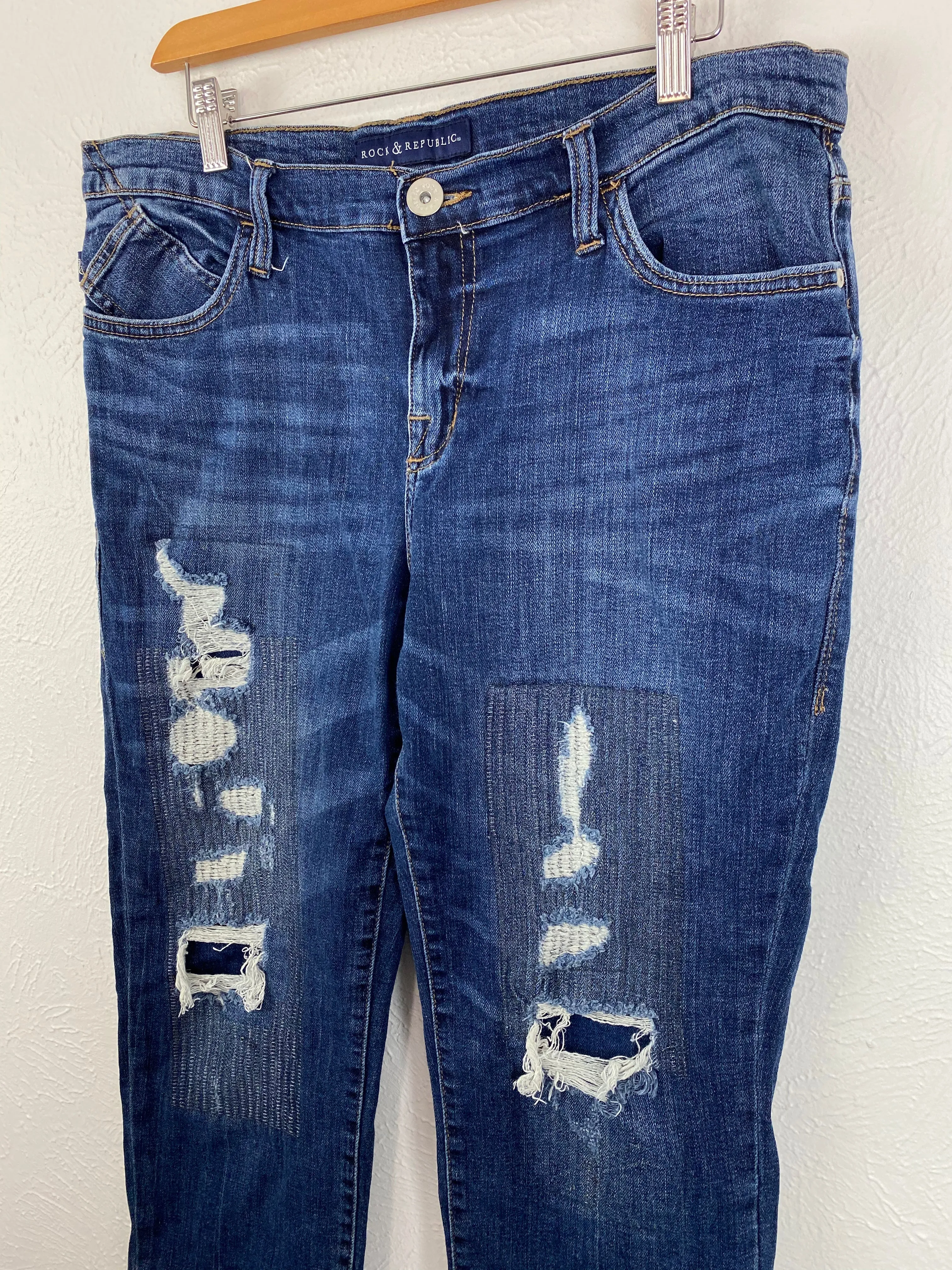 Rock & Republic Distressed Denim Jeans