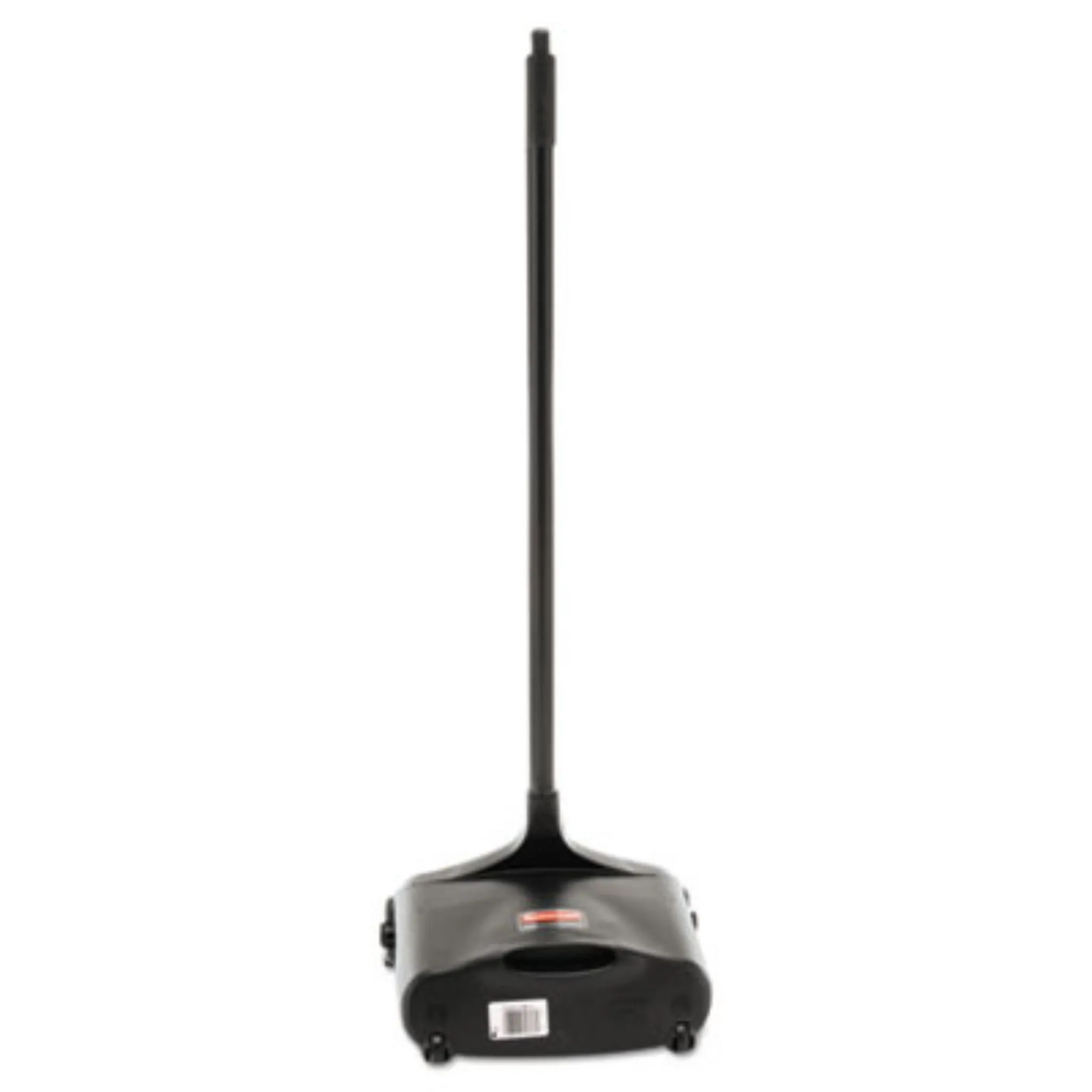 RUBBERMAID COMMERCIAL PROD. RCP253100BK Lobby Pro Upright Dustpan With Wheels, 12.5w X 37h, Polypropylene With Vinyl Coat, Black, 1 Each